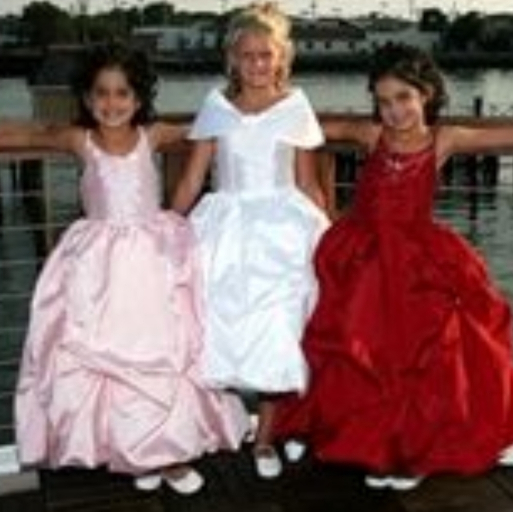 WHITE 2 flower girl party dress BOLERO 2T 24mo